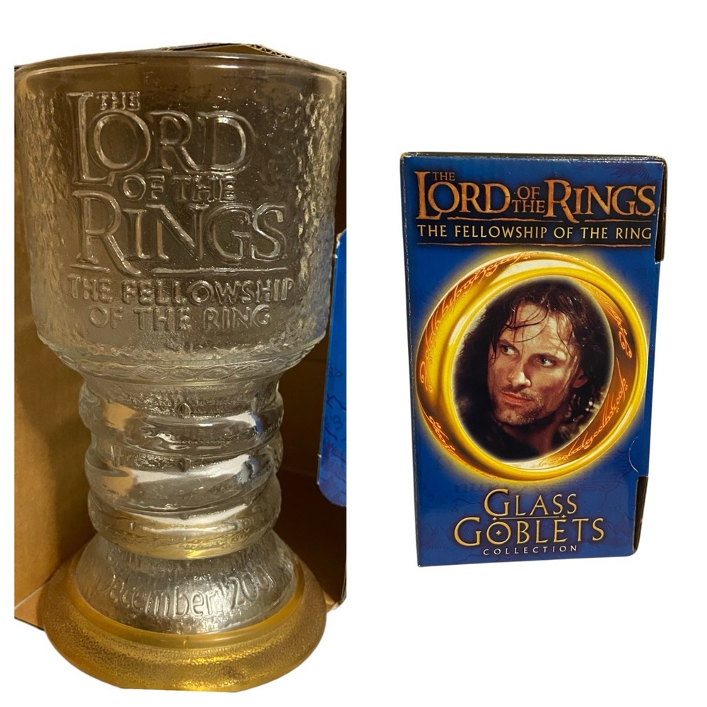 The Lord of the Rings Strider the Ranger Illuminated Glass Goblet 2001